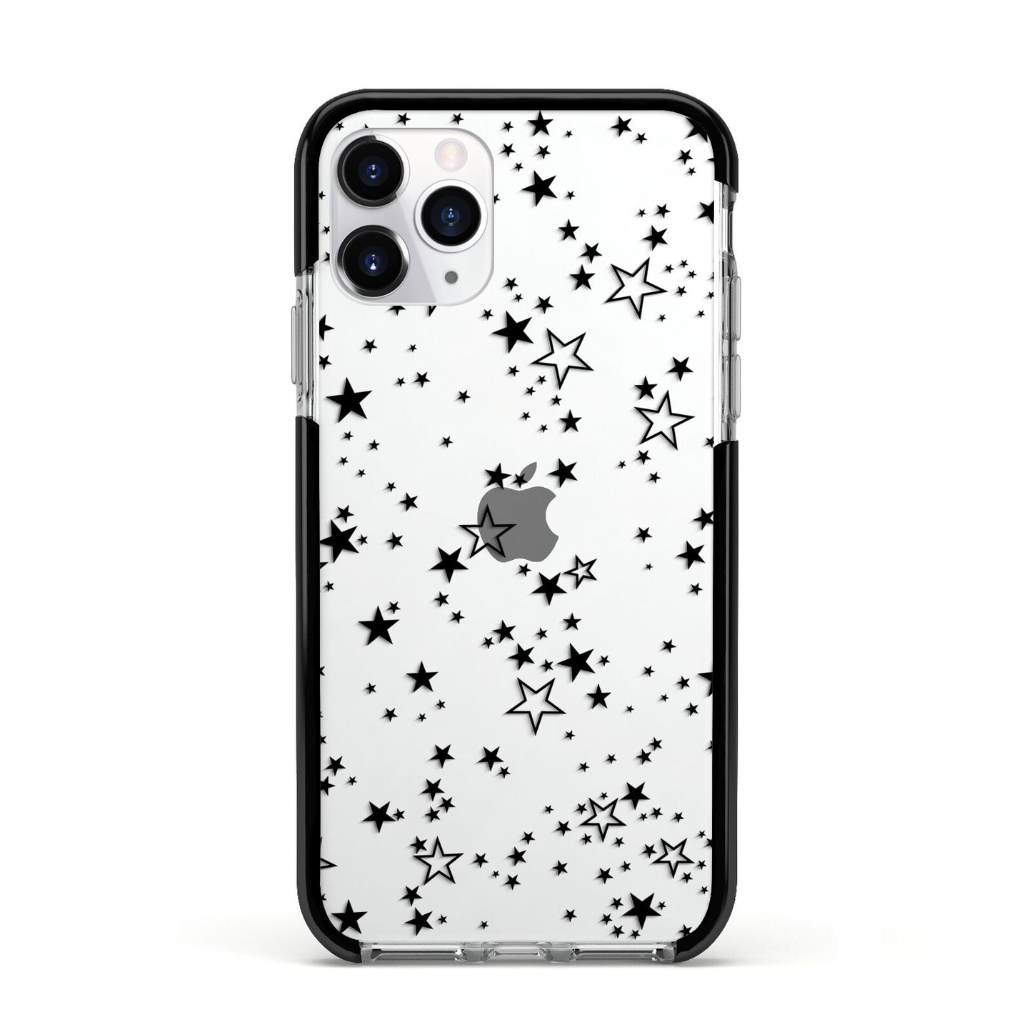 Star Apple iPhone 11 Pro in Silver with Black Impact Case