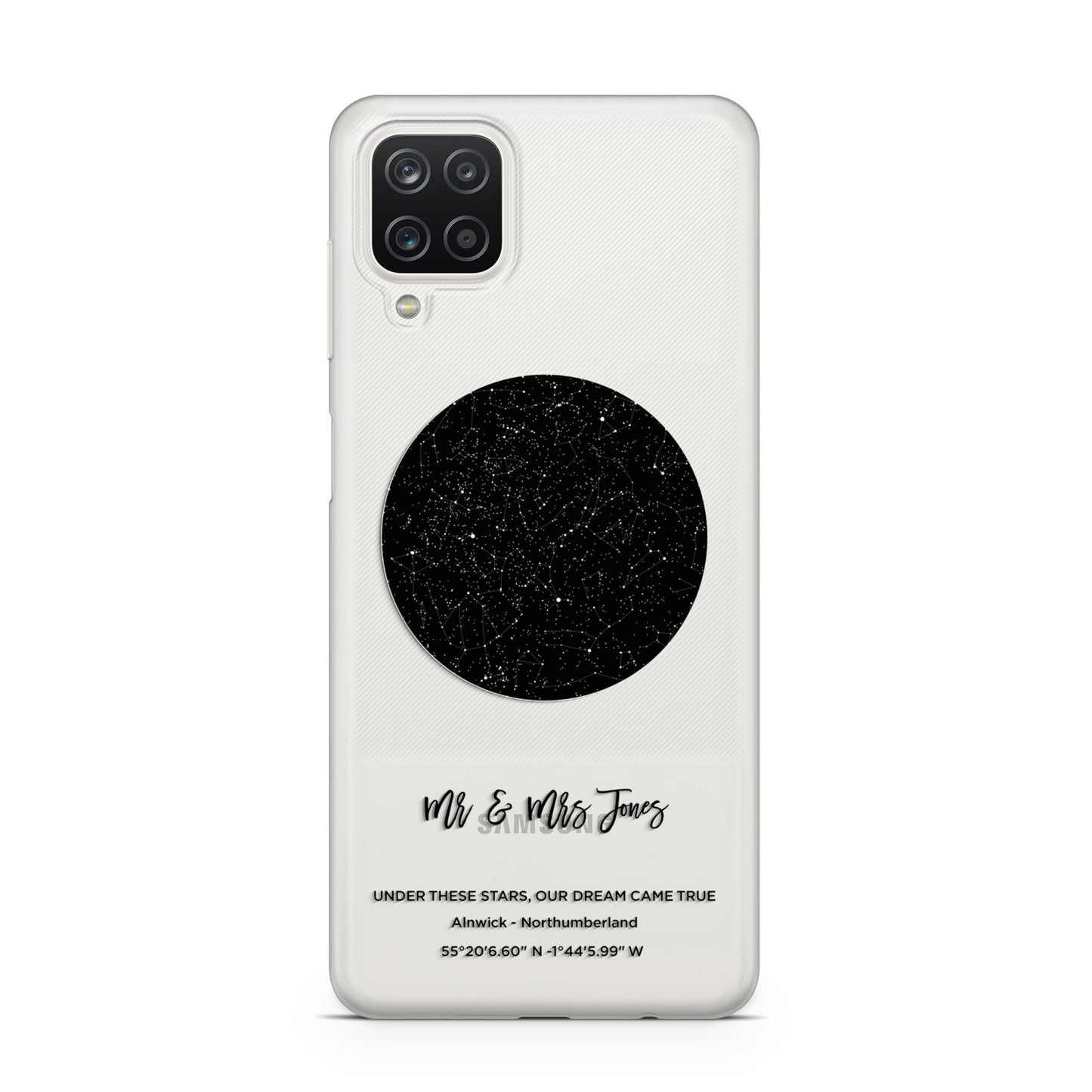 Star Map Samsung M12 Case