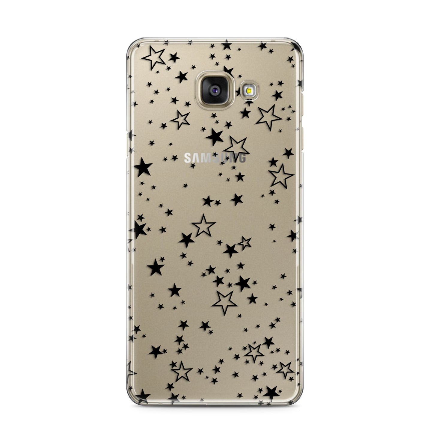 Star Samsung Galaxy A3 2016 Case on gold phone