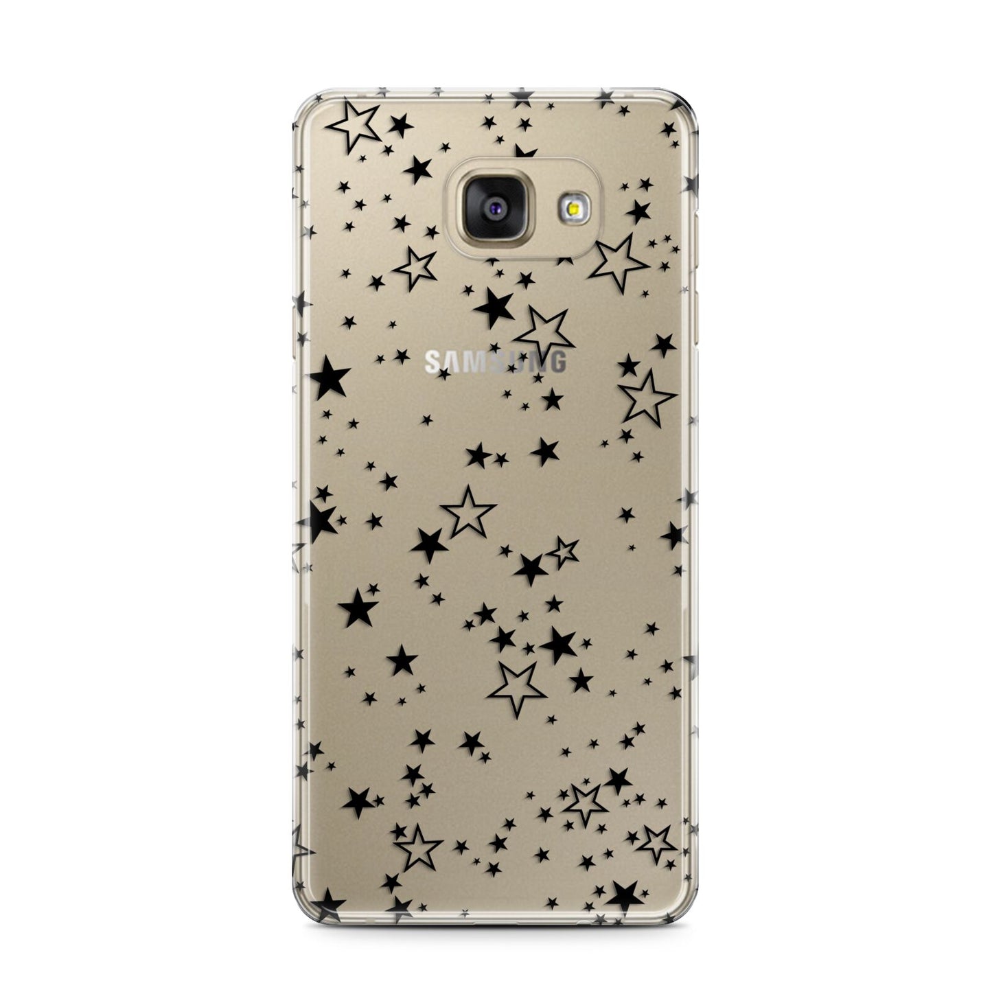 Star Samsung Galaxy A7 2016 Case on gold phone