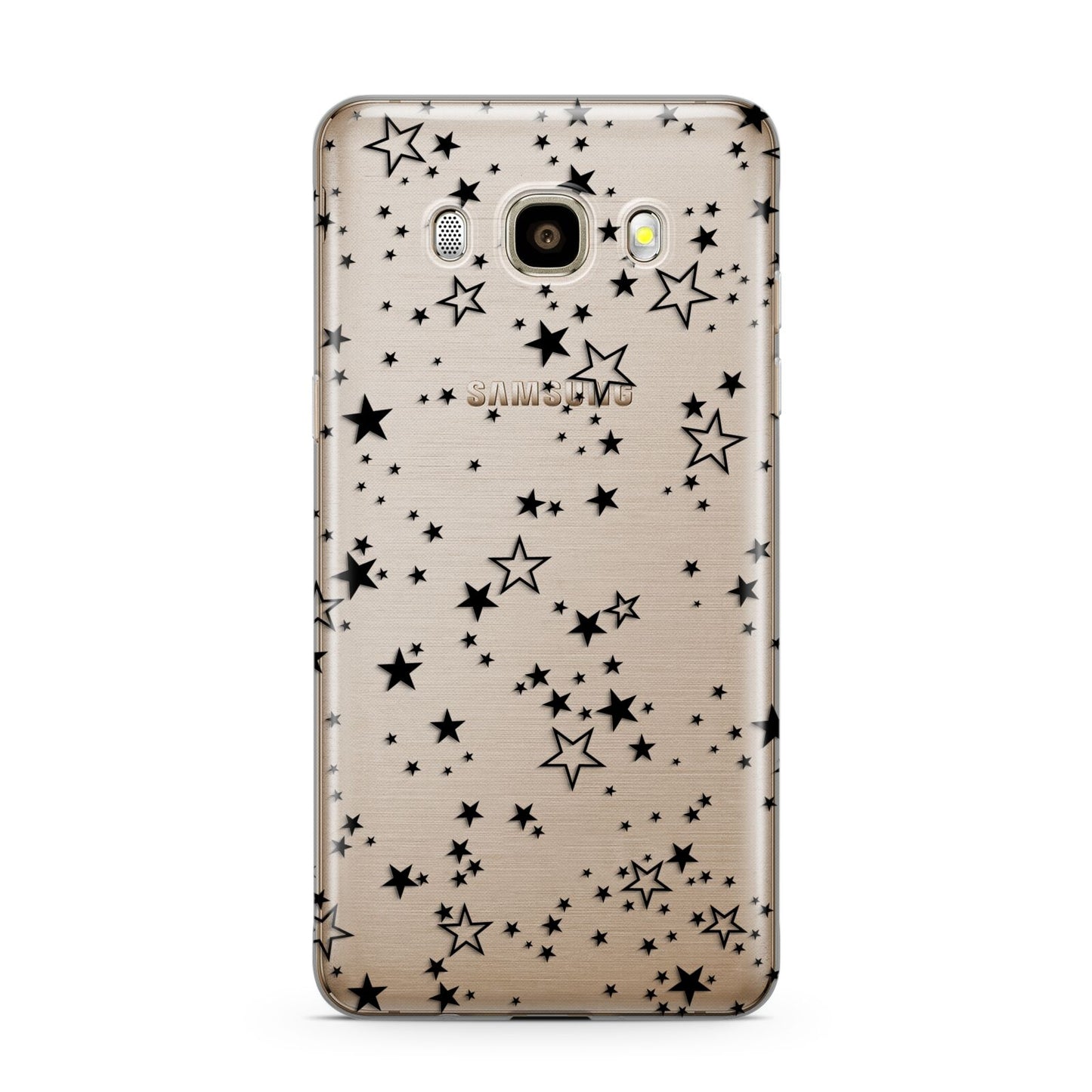 Star Samsung Galaxy J7 2016 Case on gold phone