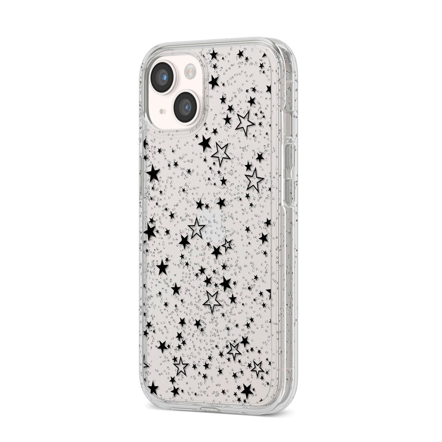 Star iPhone 14 Glitter Tough Case Starlight Angled Image