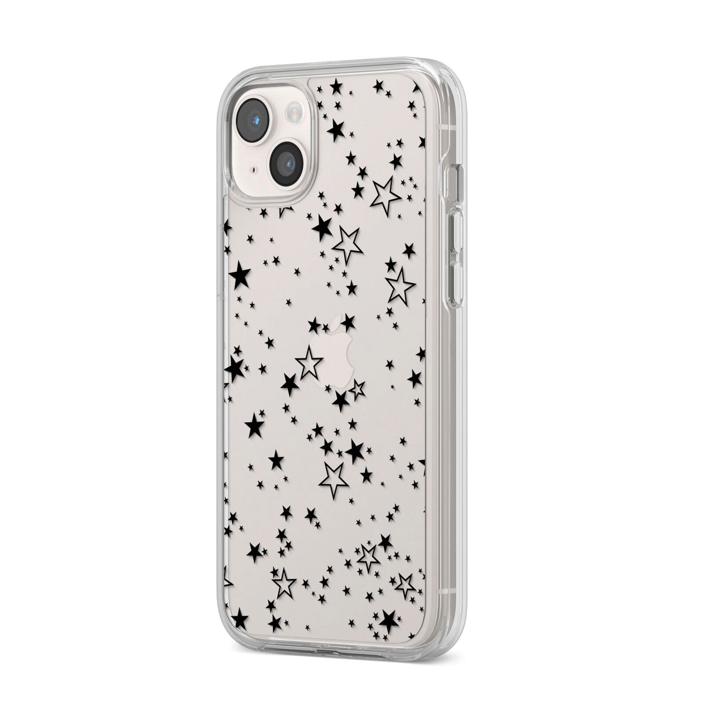 Star iPhone 14 Plus Clear Tough Case Starlight Angled Image