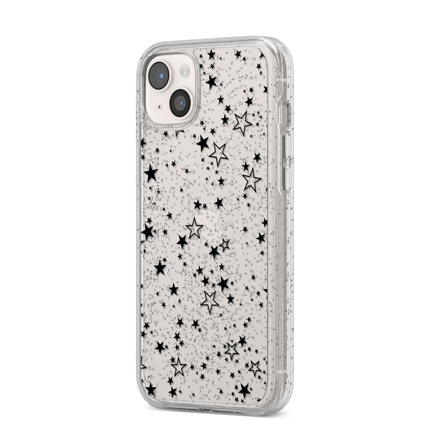 Star iPhone 14 Plus Glitter Tough Case Starlight Angled Image