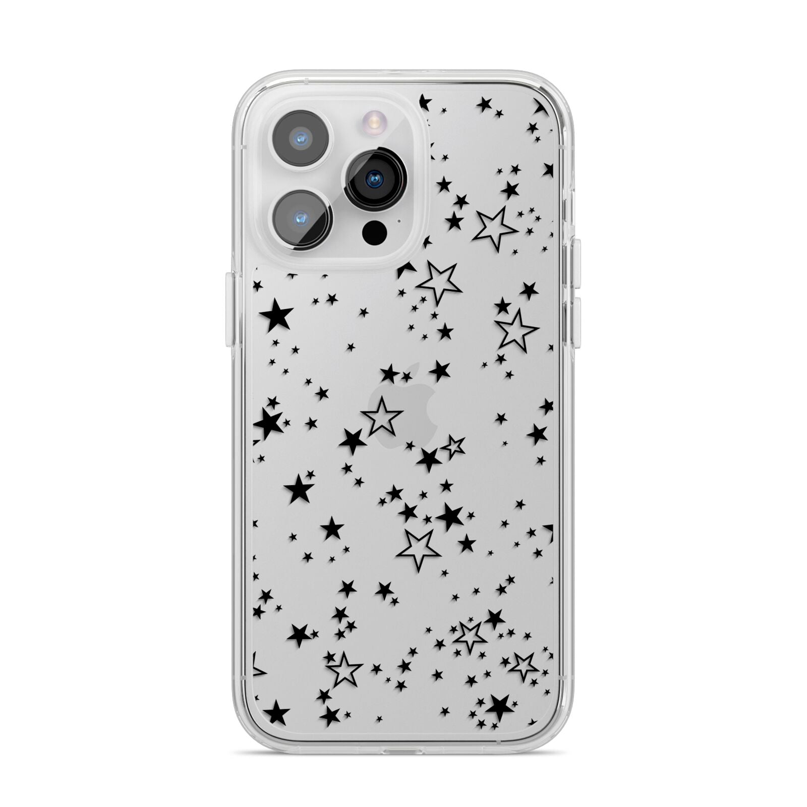 Star iPhone 14 Pro Max Clear Tough Case Silver