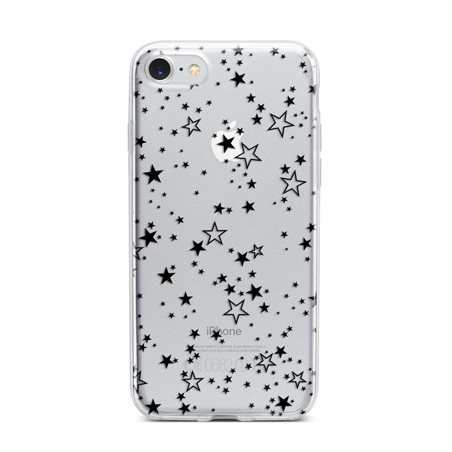 Star iPhone 7 Bumper Case on Silver iPhone