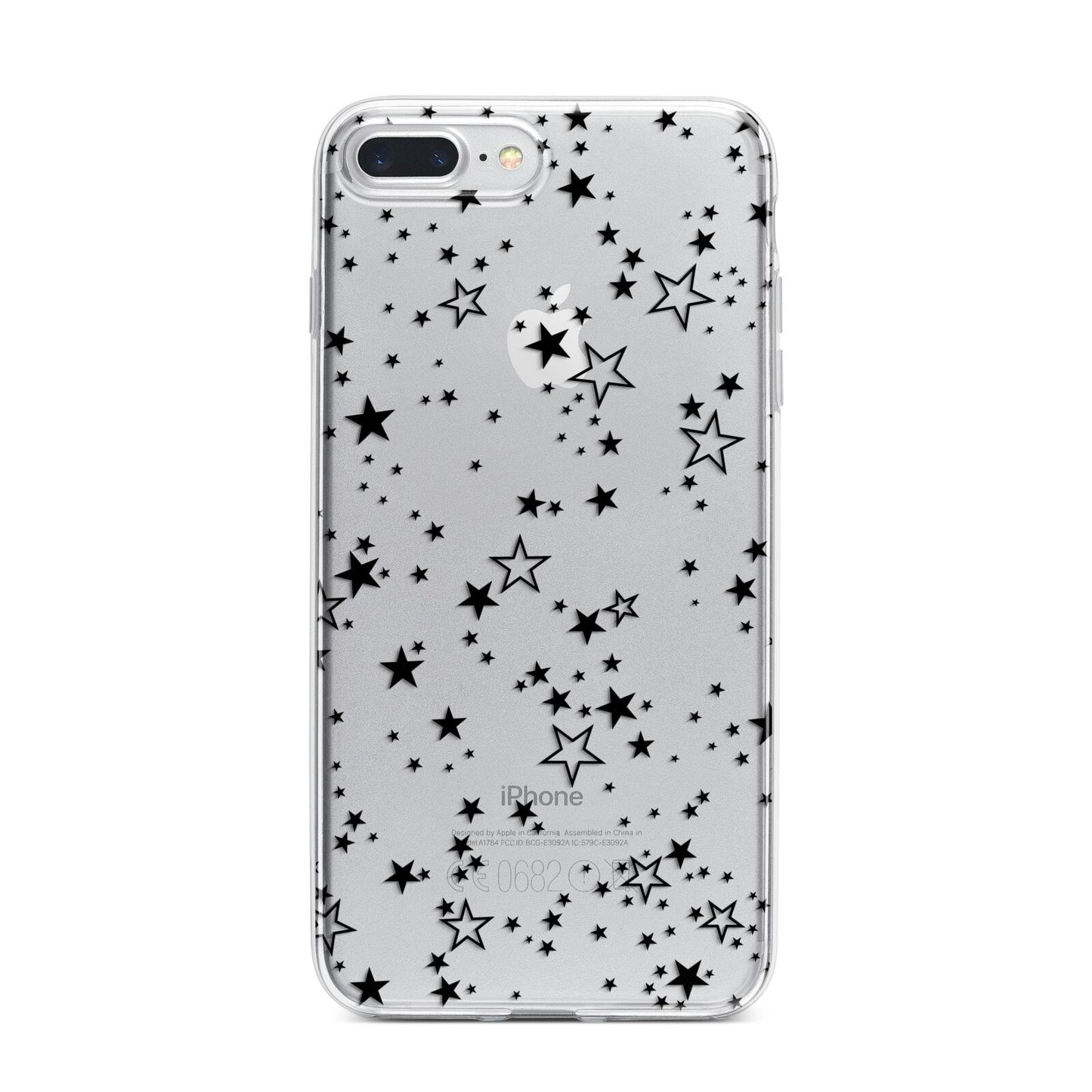 Star iPhone 7 Plus Bumper Case on Silver iPhone