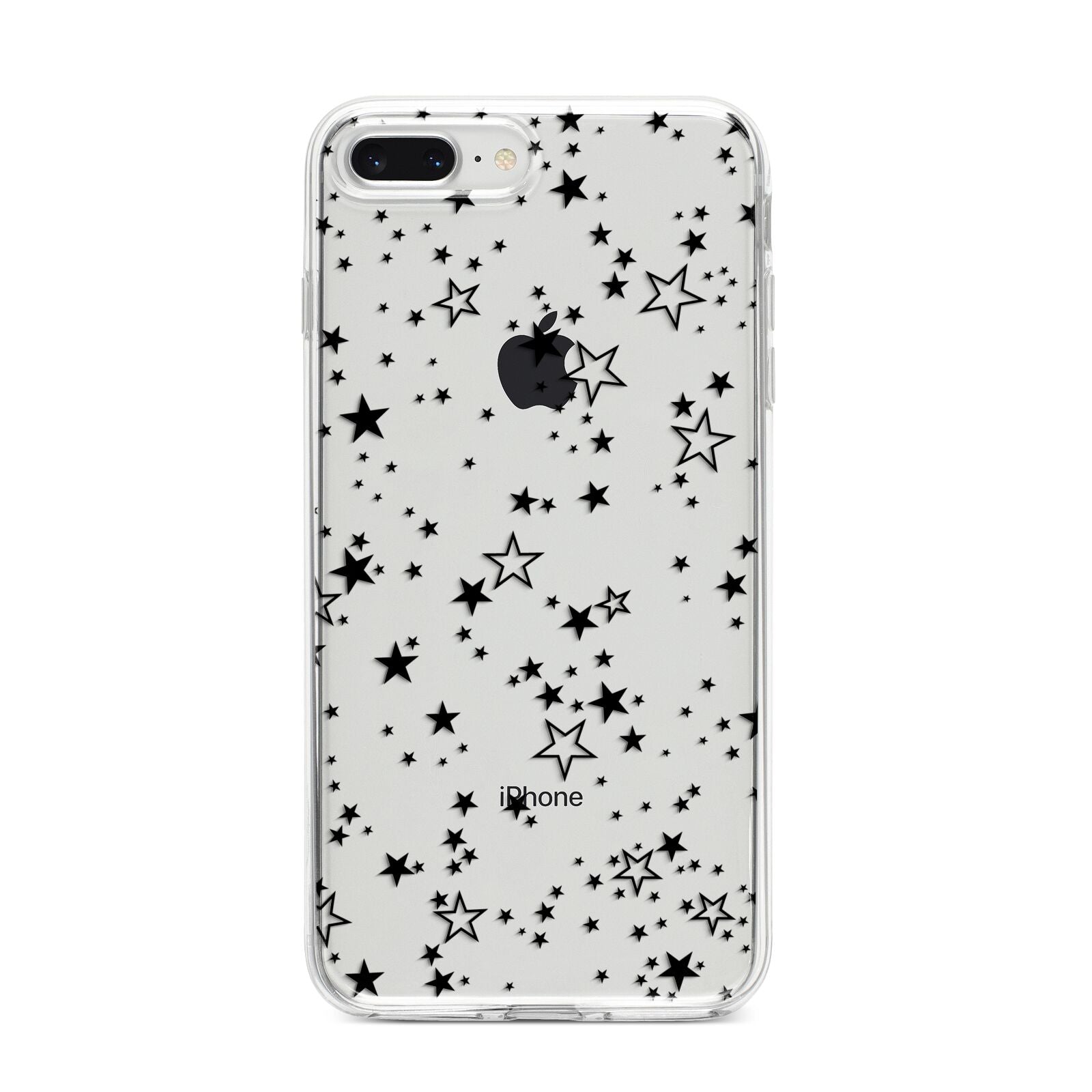 Star iPhone 8 Plus Bumper Case on Silver iPhone