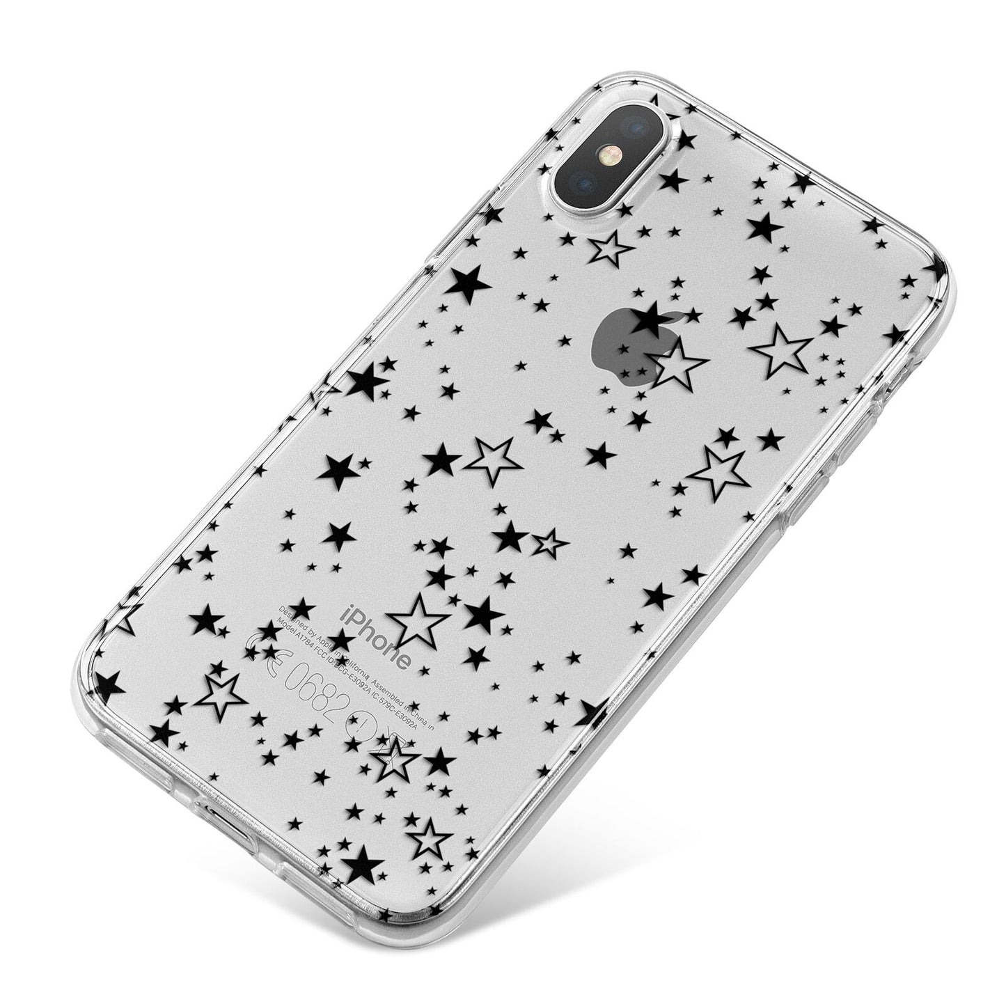 Star iPhone X Bumper Case on Silver iPhone