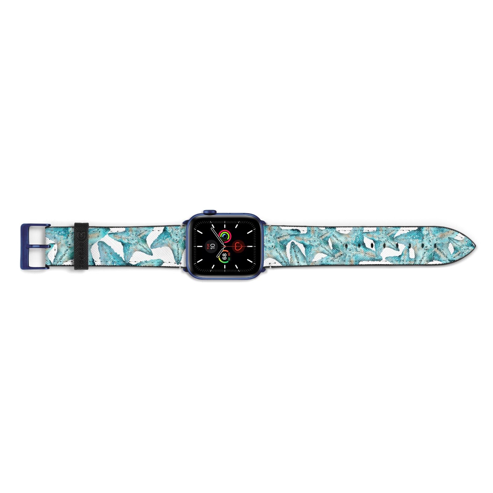 Starfish Apple Watch Strap Landscape Image Blue Hardware