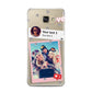 Starry Social Media Photo Montage Upload with Text Samsung Galaxy A7 2016 Case on gold phone