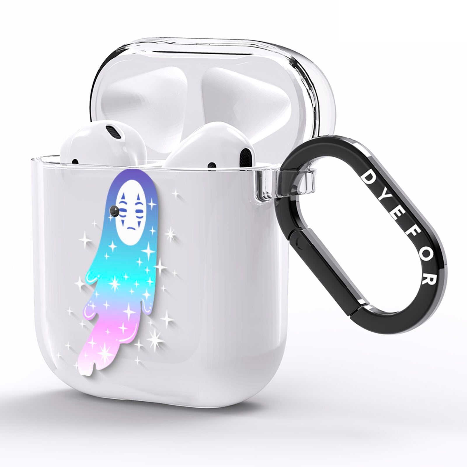 Starry Spectre AirPods Clear Case Side Image