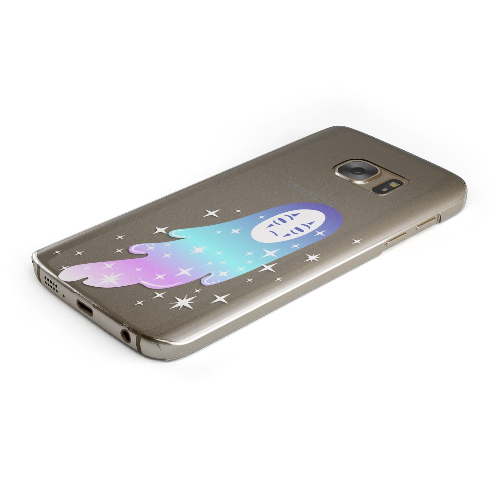 Starry Spectre Protective Samsung Galaxy Case Angled Image