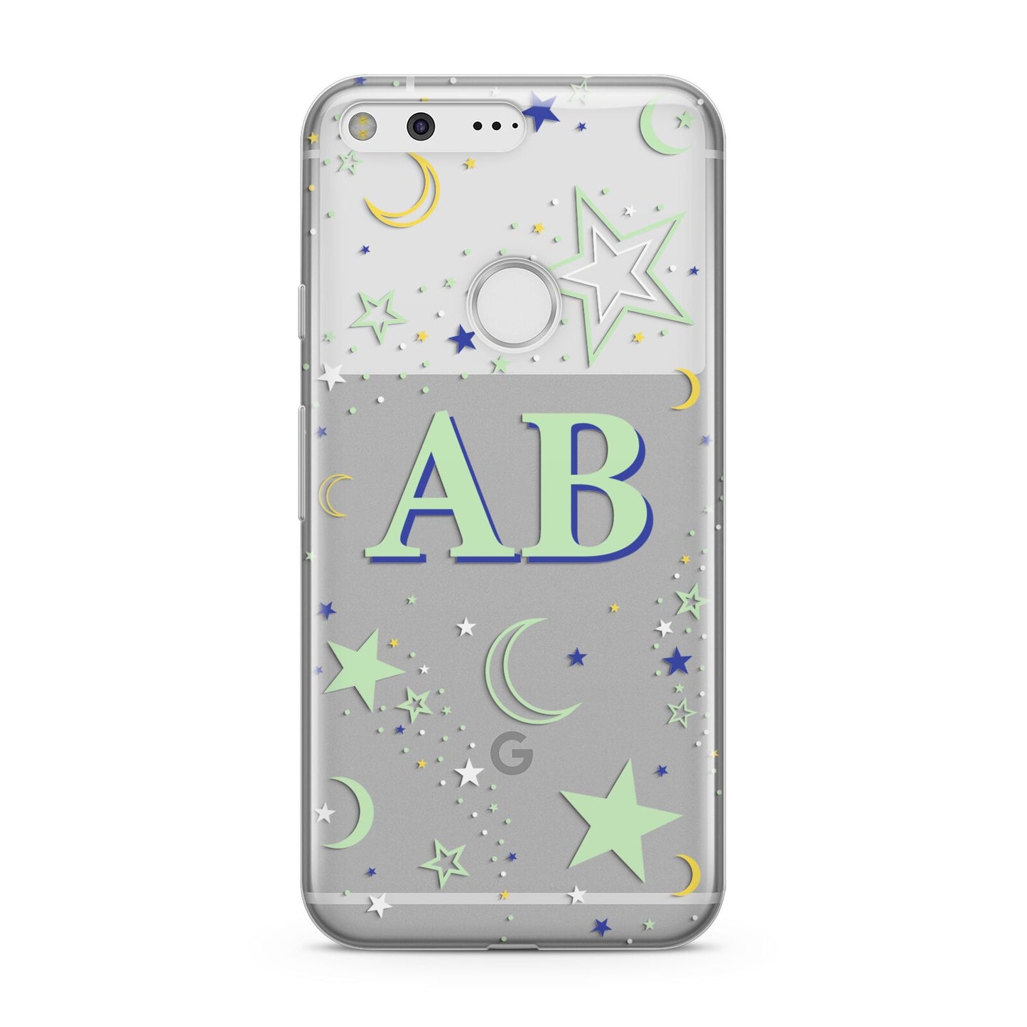 Stars and Moon Personalised Google Pixel Case