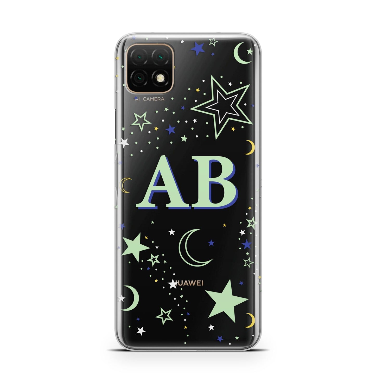 Stars and Moon Personalised Huawei Enjoy 20 Phone Case