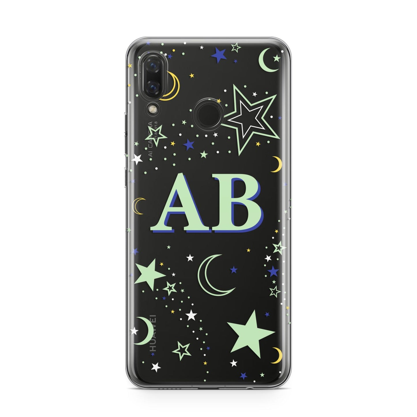 Stars and Moon Personalised Huawei Nova 3 Phone Case