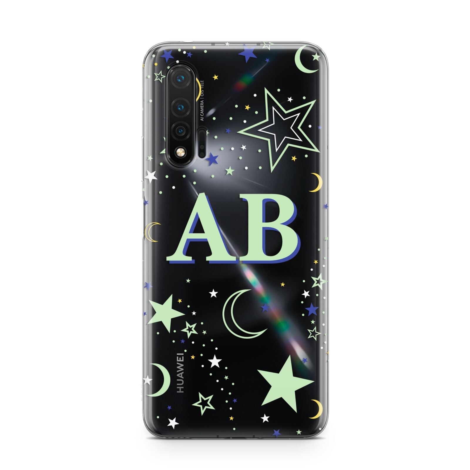 Stars and Moon Personalised Huawei Nova 6 Phone Case