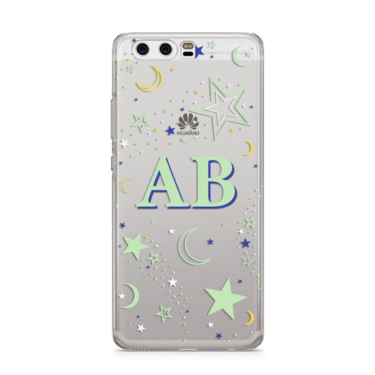 Stars and Moon Personalised Huawei P10 Phone Case