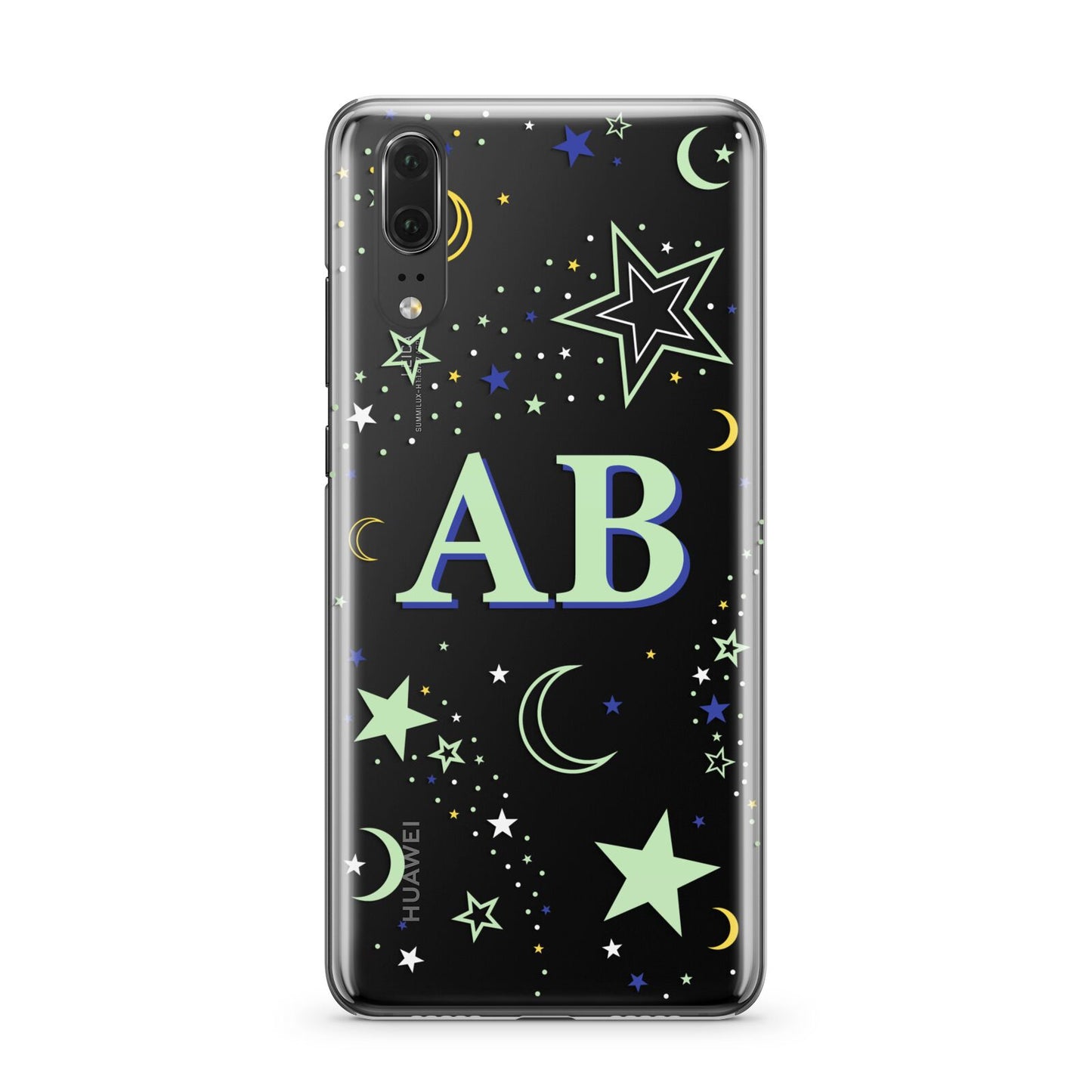 Stars and Moon Personalised Huawei P20 Phone Case