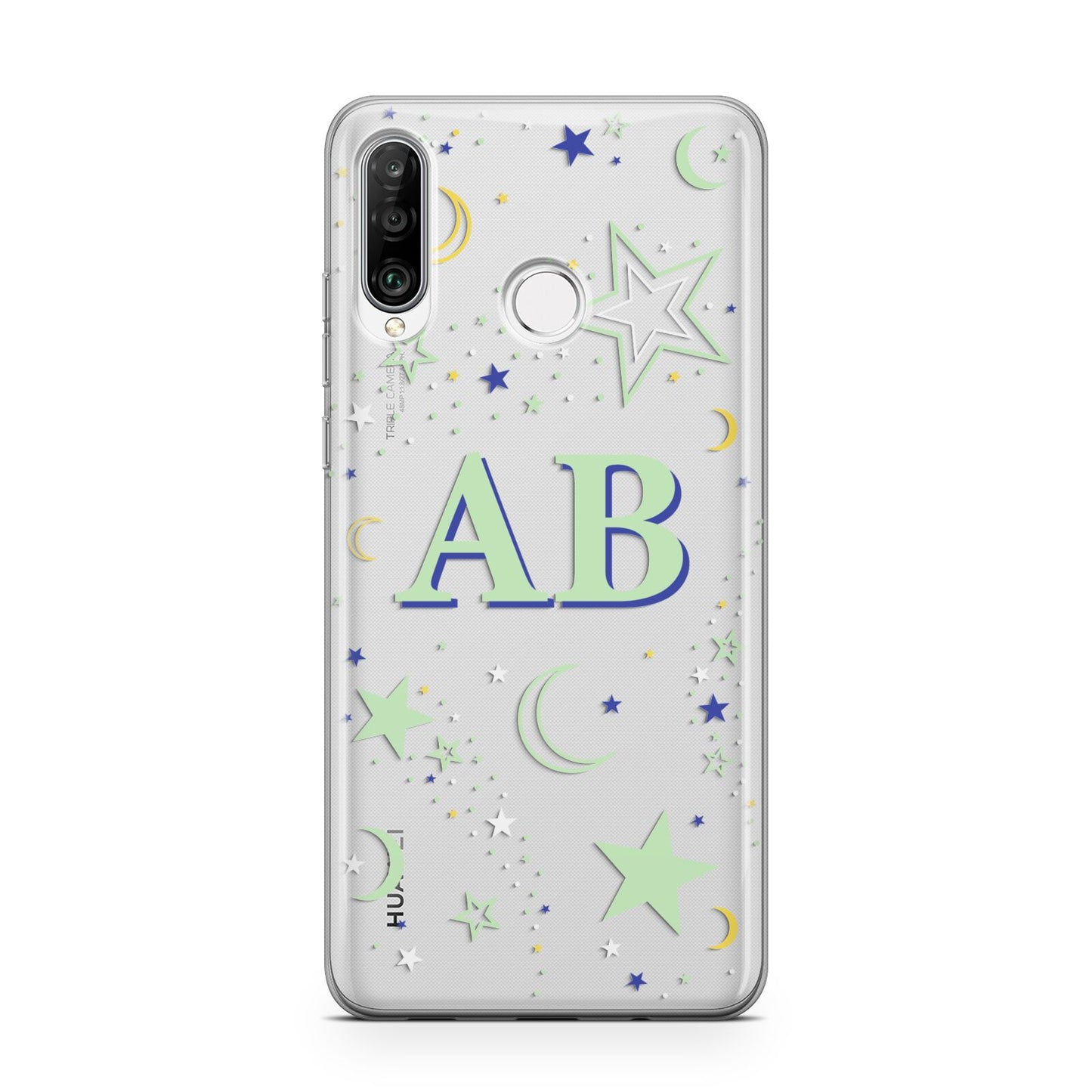 Stars and Moon Personalised Huawei P30 Lite Phone Case