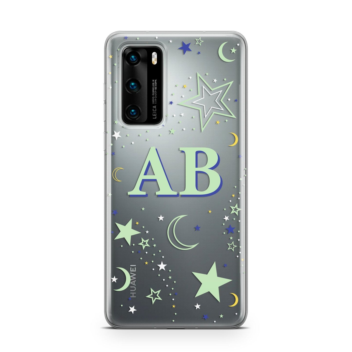 Stars and Moon Personalised Huawei P40 Phone Case