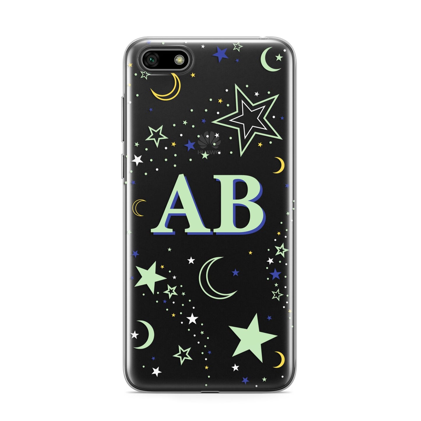 Stars and Moon Personalised Huawei Y5 Prime 2018 Phone Case