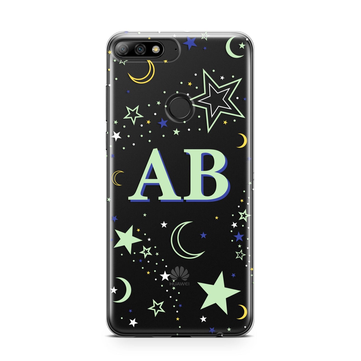 Stars and Moon Personalised Huawei Y7 2018