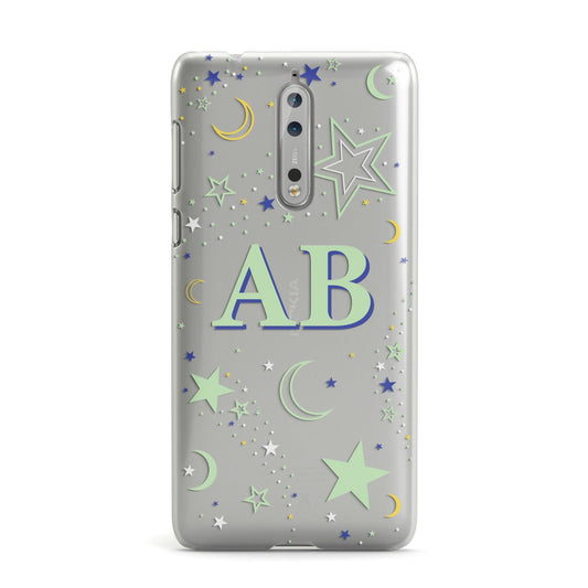 Stars and Moon Personalised Nokia Case