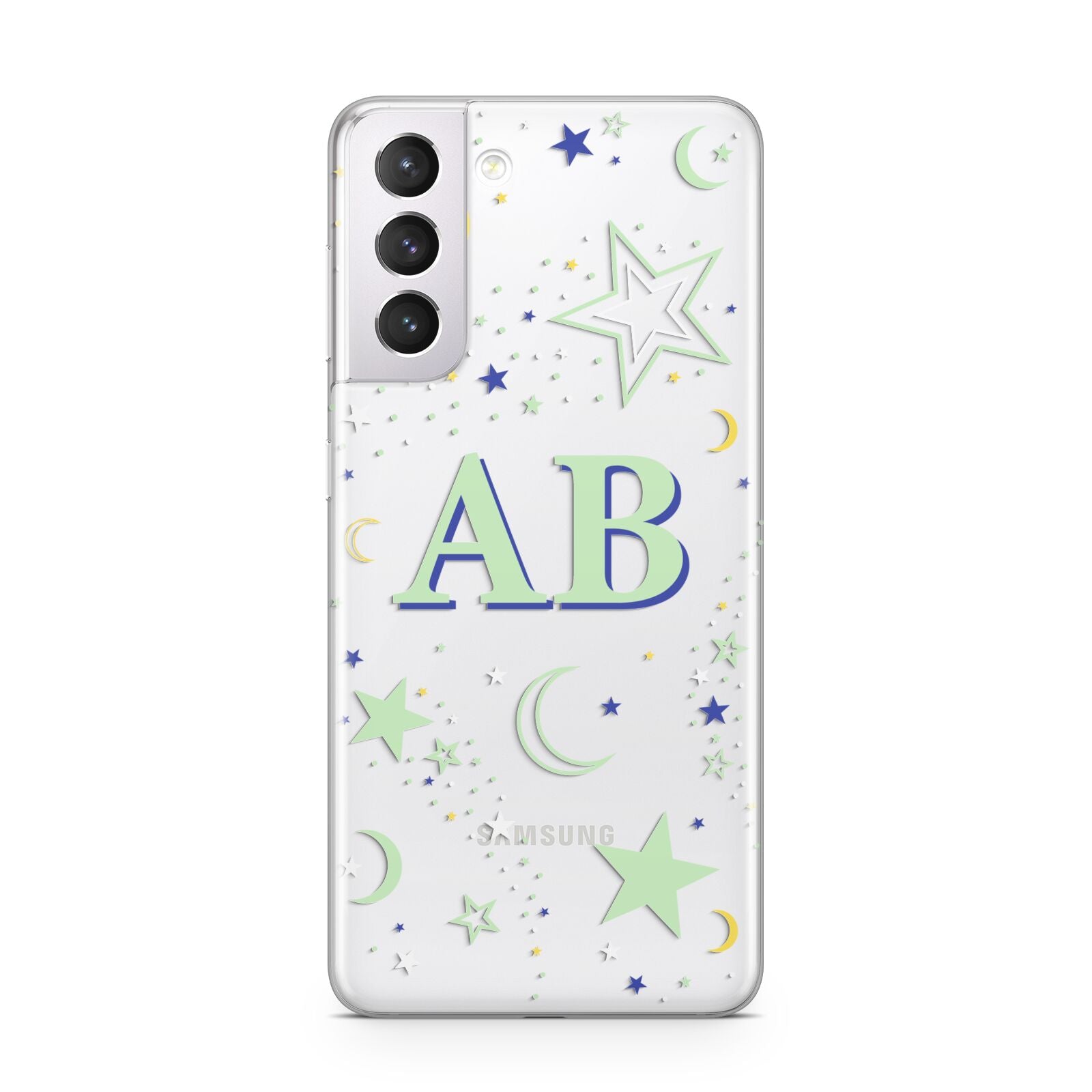 Stars and Moon Personalised Samsung S21 Case