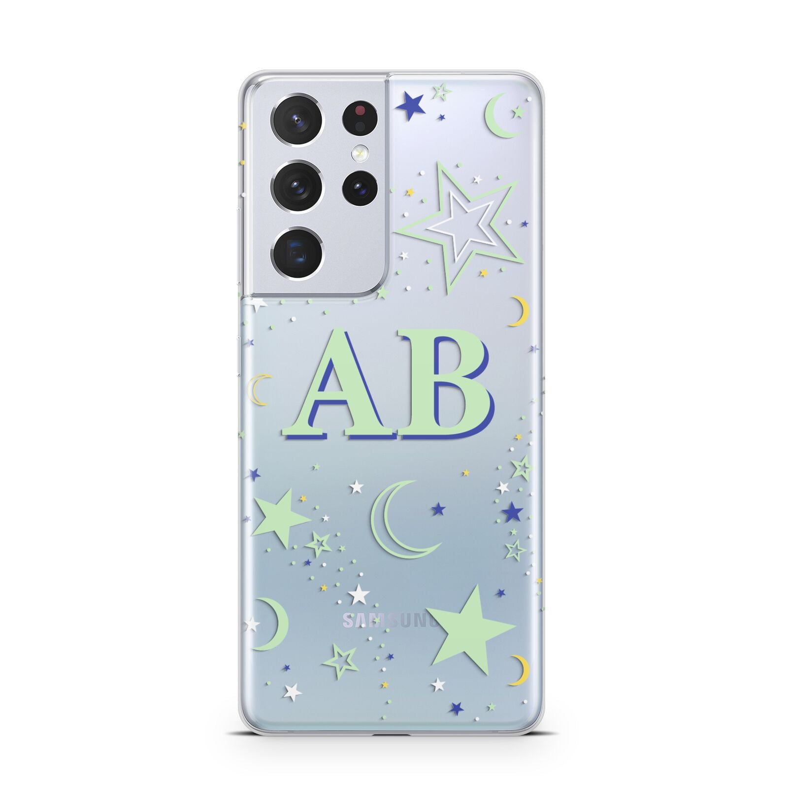 Stars and Moon Personalised Samsung S21 Ultra Case