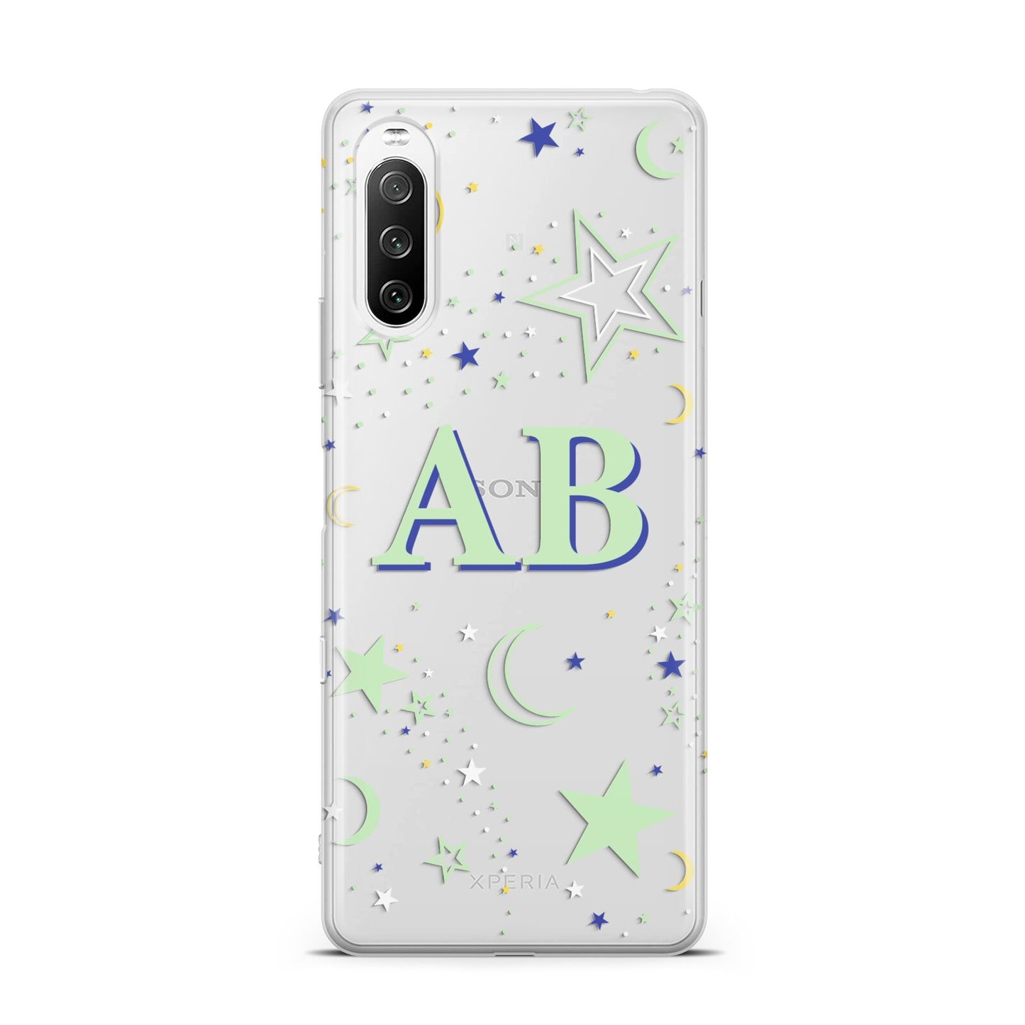 Stars and Moon Personalised Sony Xperia 10 III Case