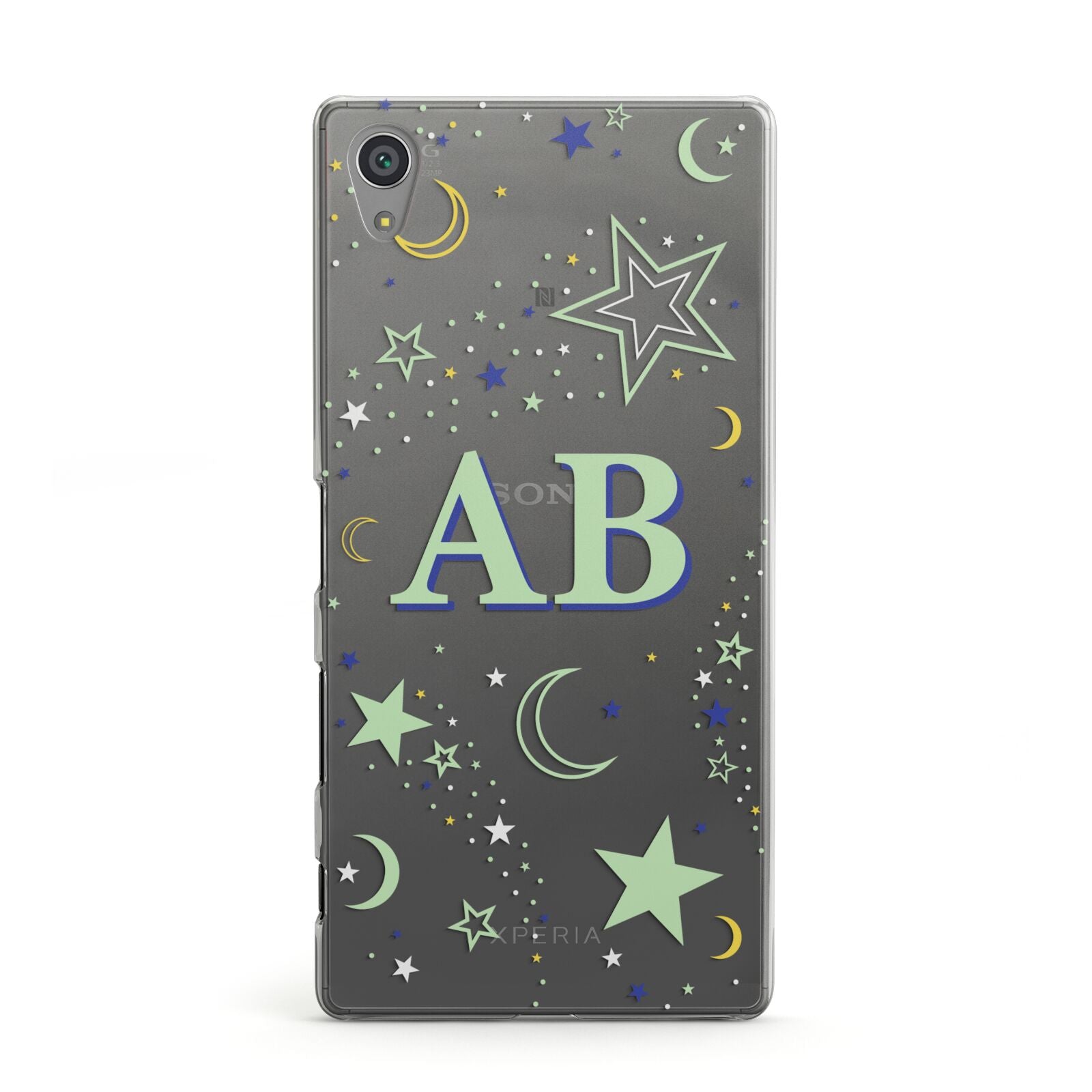 Stars and Moon Personalised Sony Xperia Case