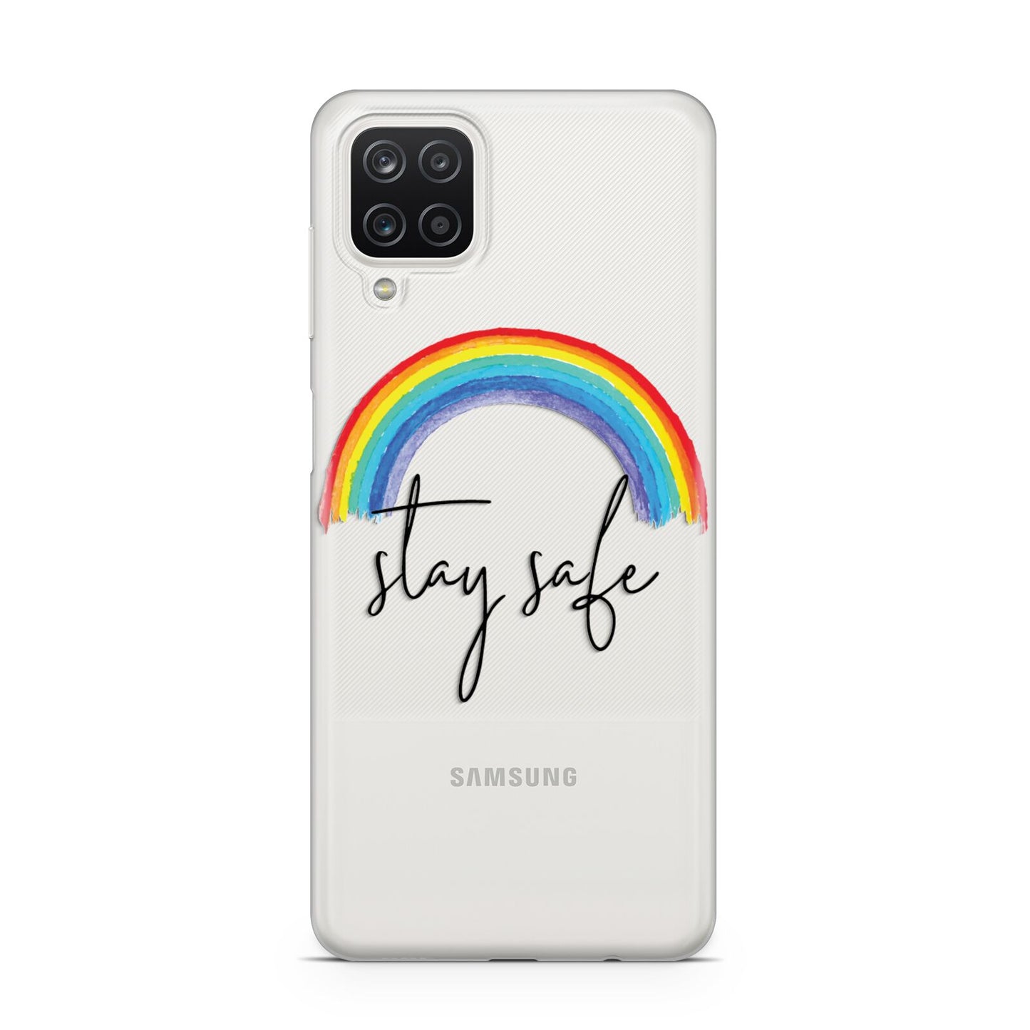 Stay Safe Rainbow Samsung A12 Case