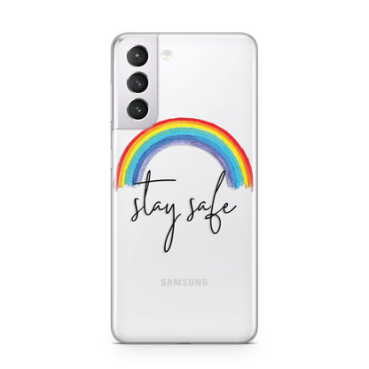 Stay Safe Rainbow Samsung S21 Case