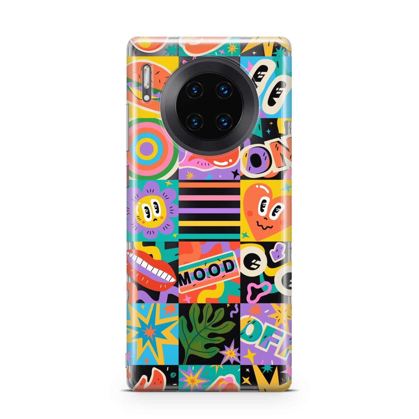 Sticker Grid Huawei Mate 30 Pro Phone Case