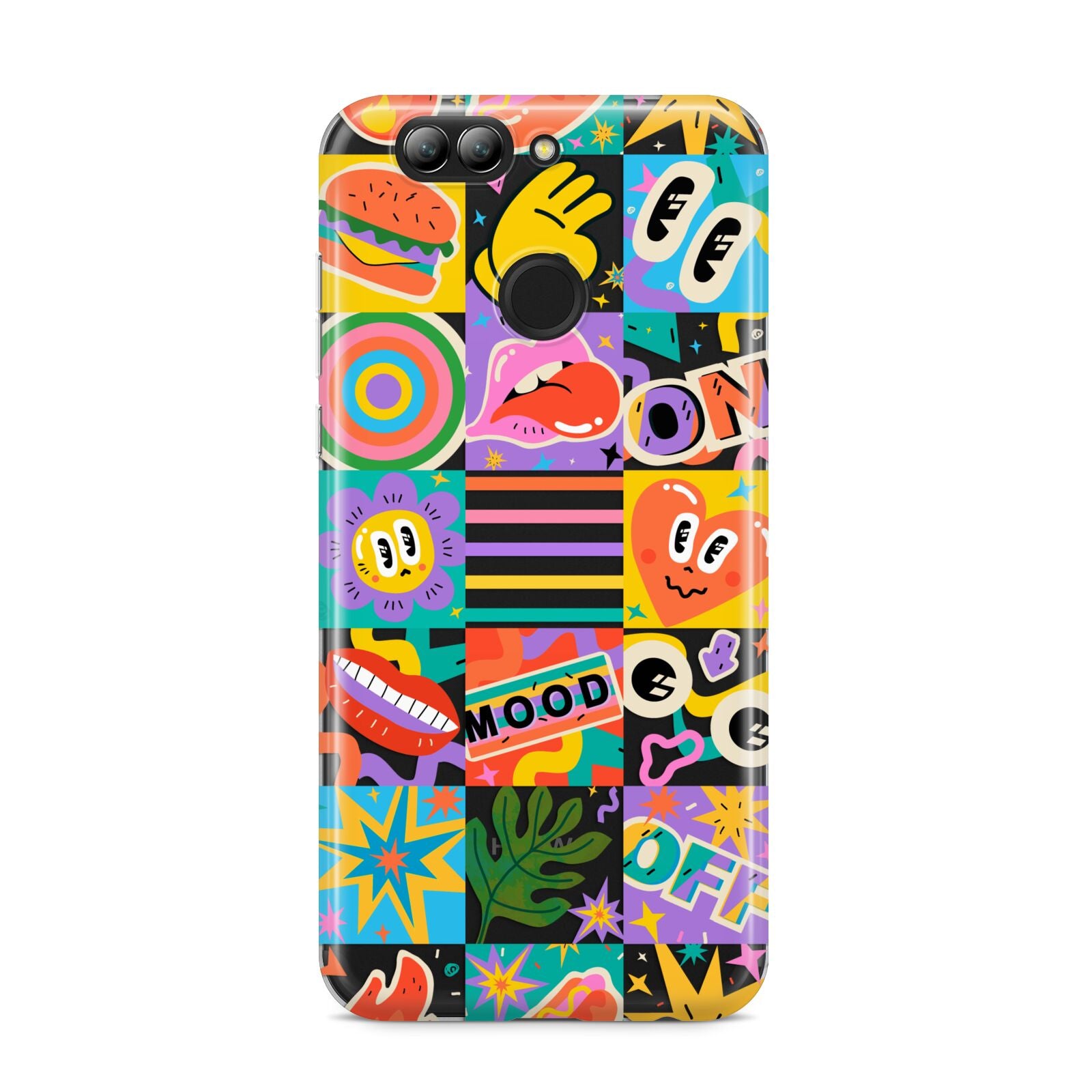 Sticker Grid Huawei Nova 2s Phone Case