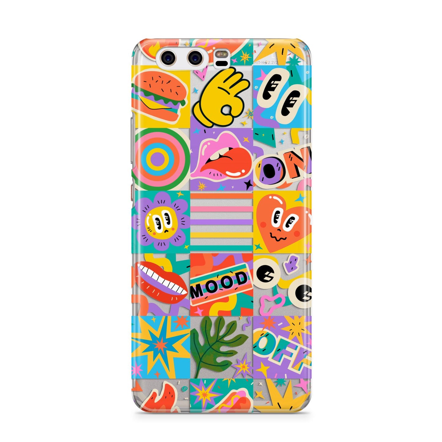 Sticker Grid Huawei P10 Phone Case