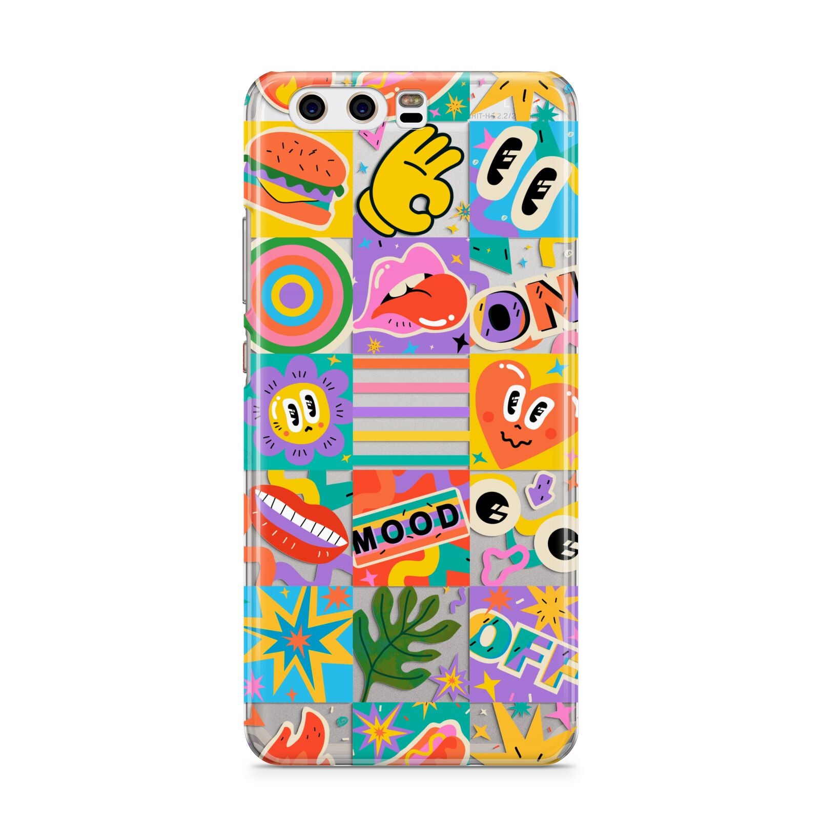 Sticker Grid Huawei P10 Phone Case