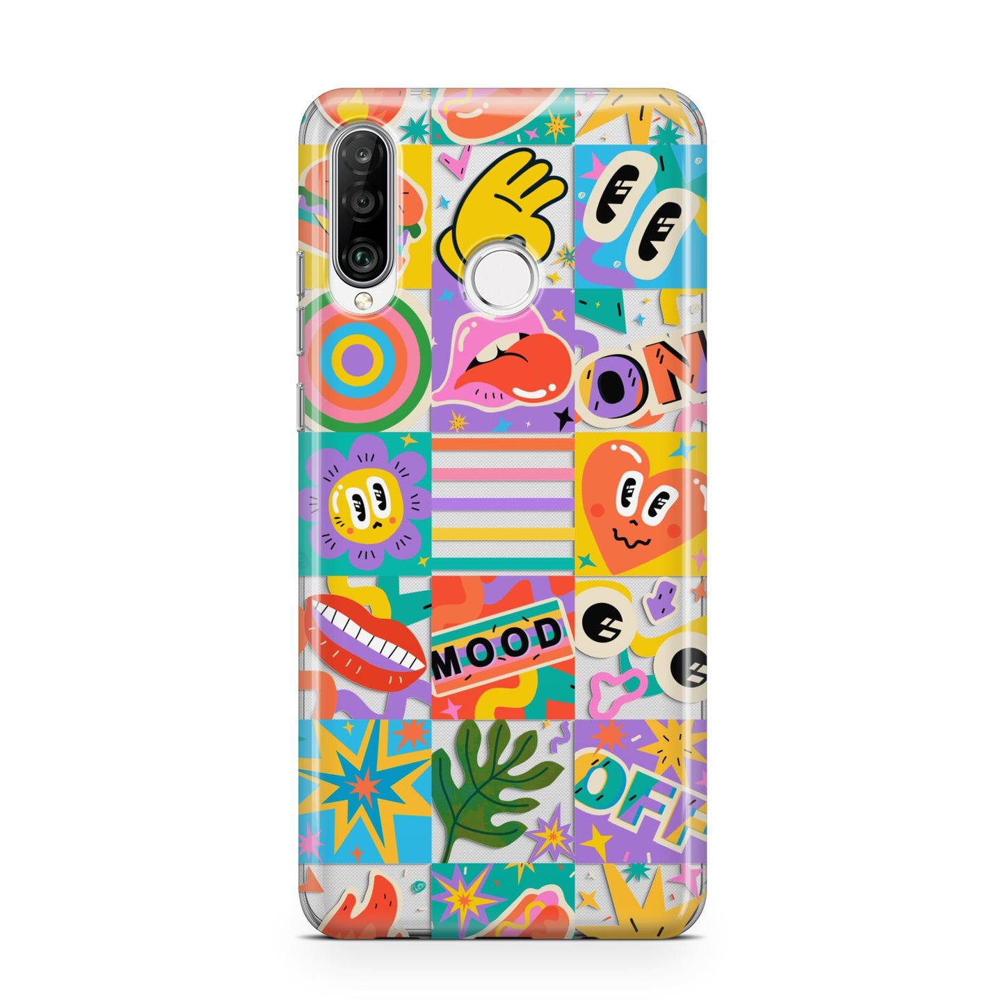 Sticker Grid Huawei P30 Lite Phone Case