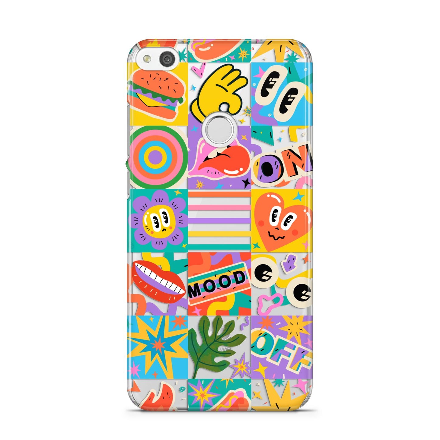 Sticker Grid Huawei P8 Lite Case