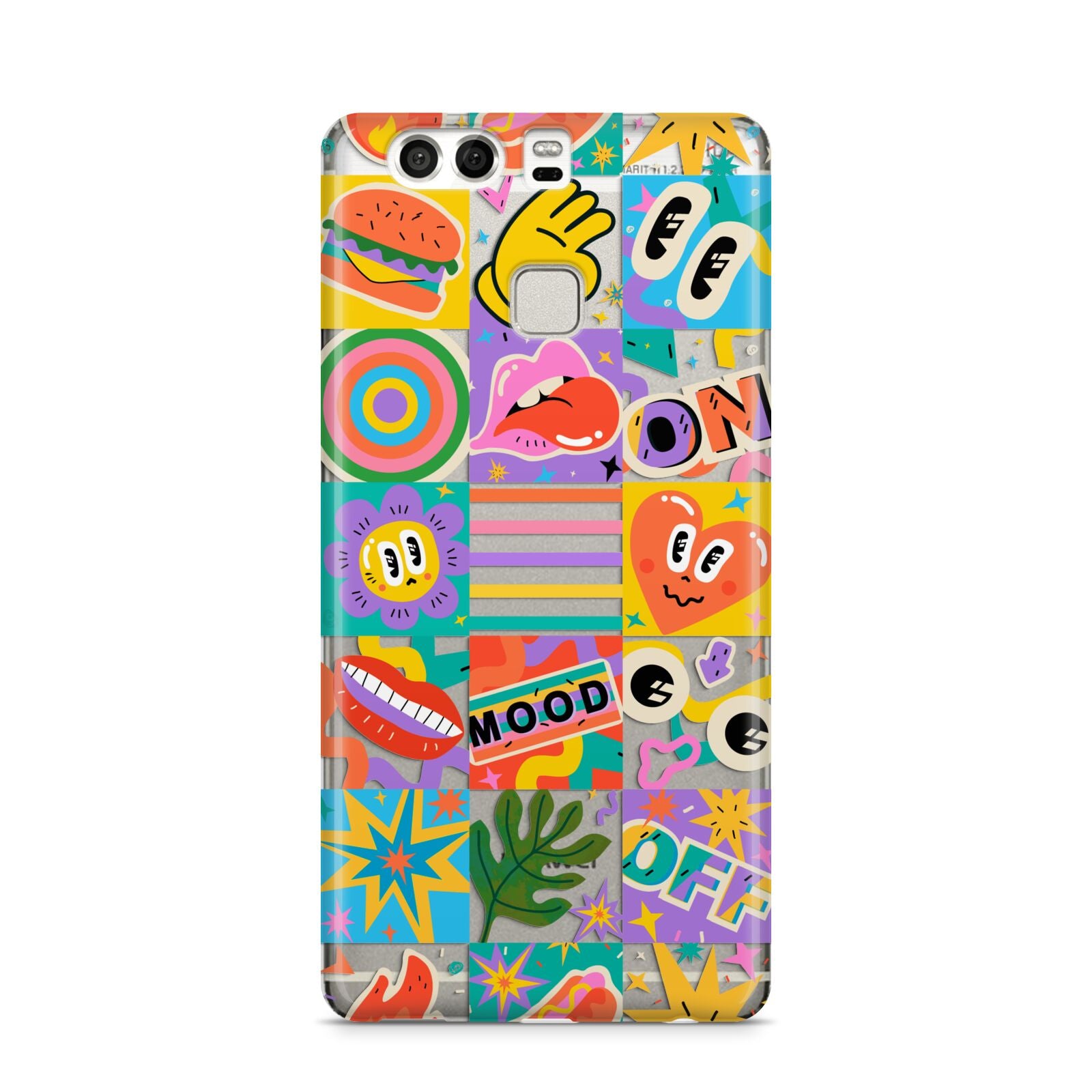 Sticker Grid Huawei P9 Case