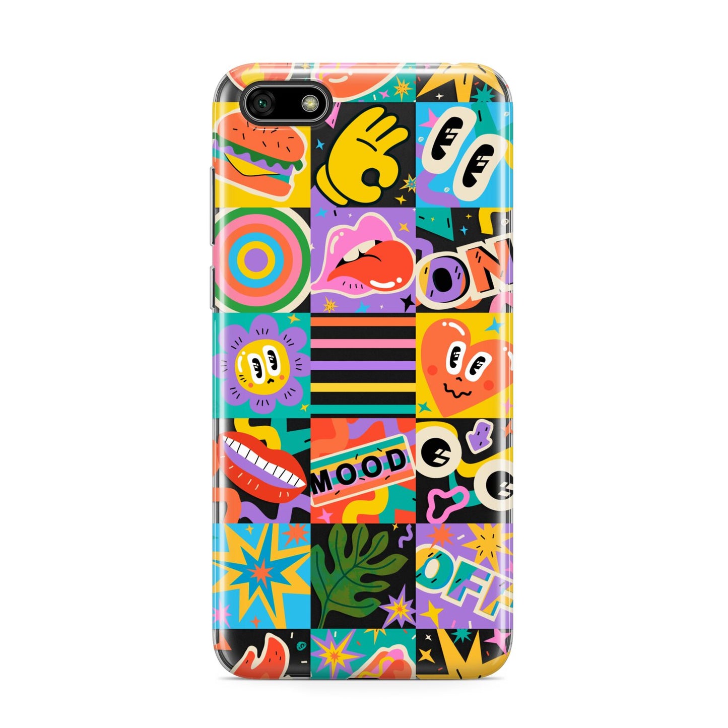 Sticker Grid Huawei Y5 Prime 2018 Phone Case