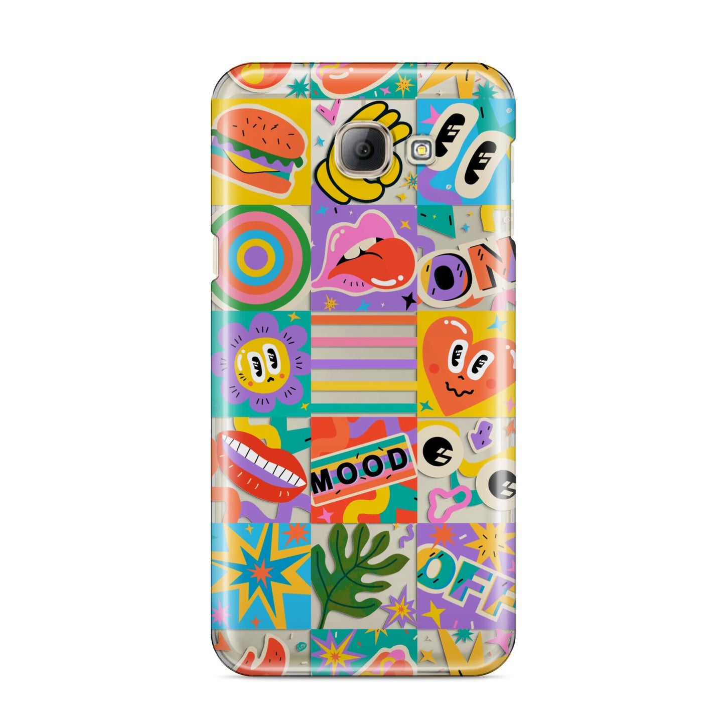 Sticker Grid Samsung Galaxy A8 2016 Case