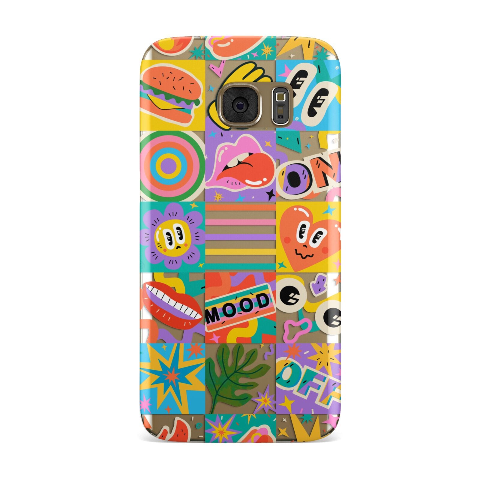 Sticker Grid Samsung Galaxy Case