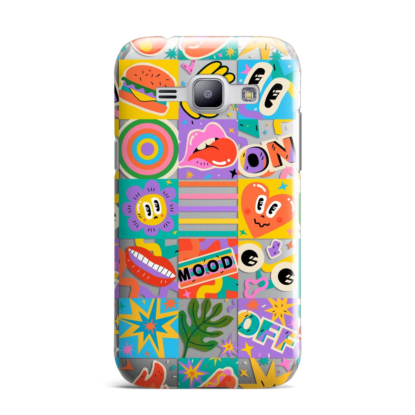 Sticker Grid Samsung Galaxy J1 2015 Case