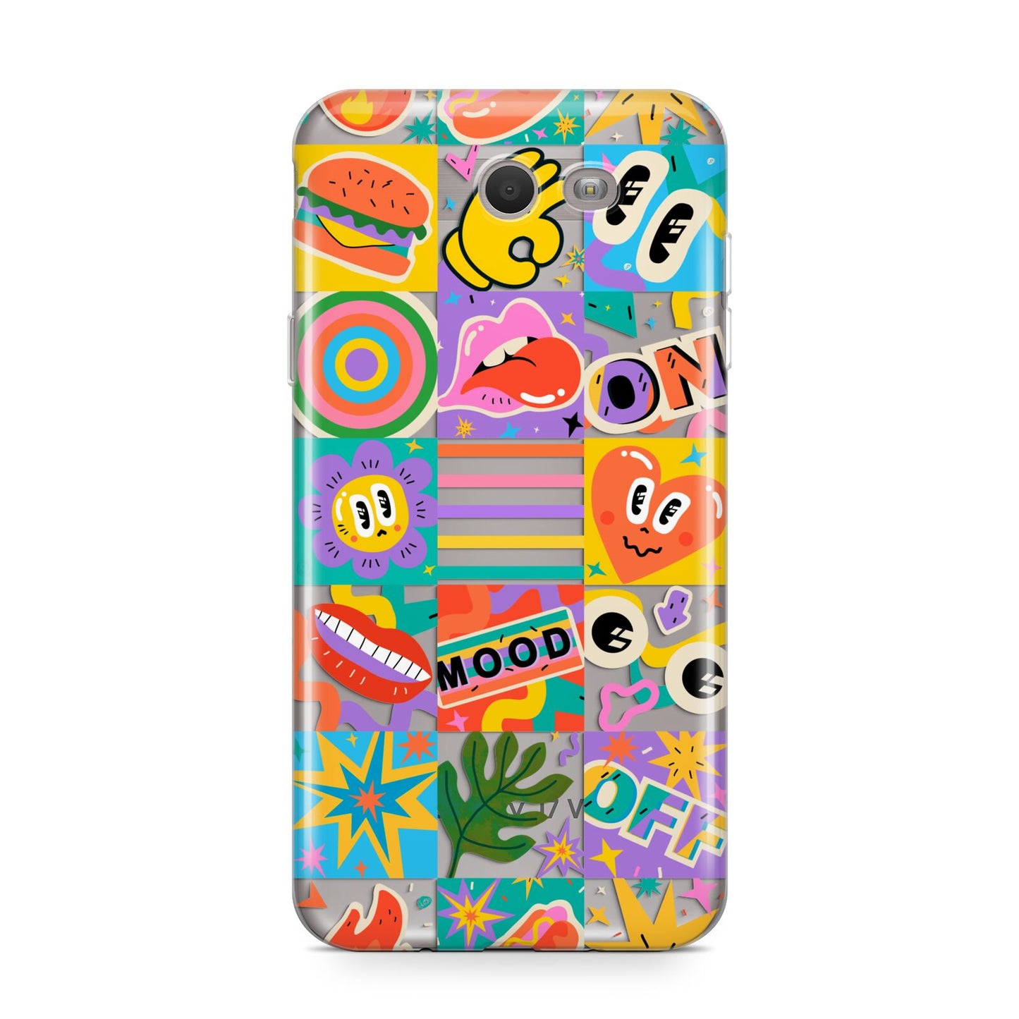 Sticker Grid Samsung Galaxy J7 2017 Case