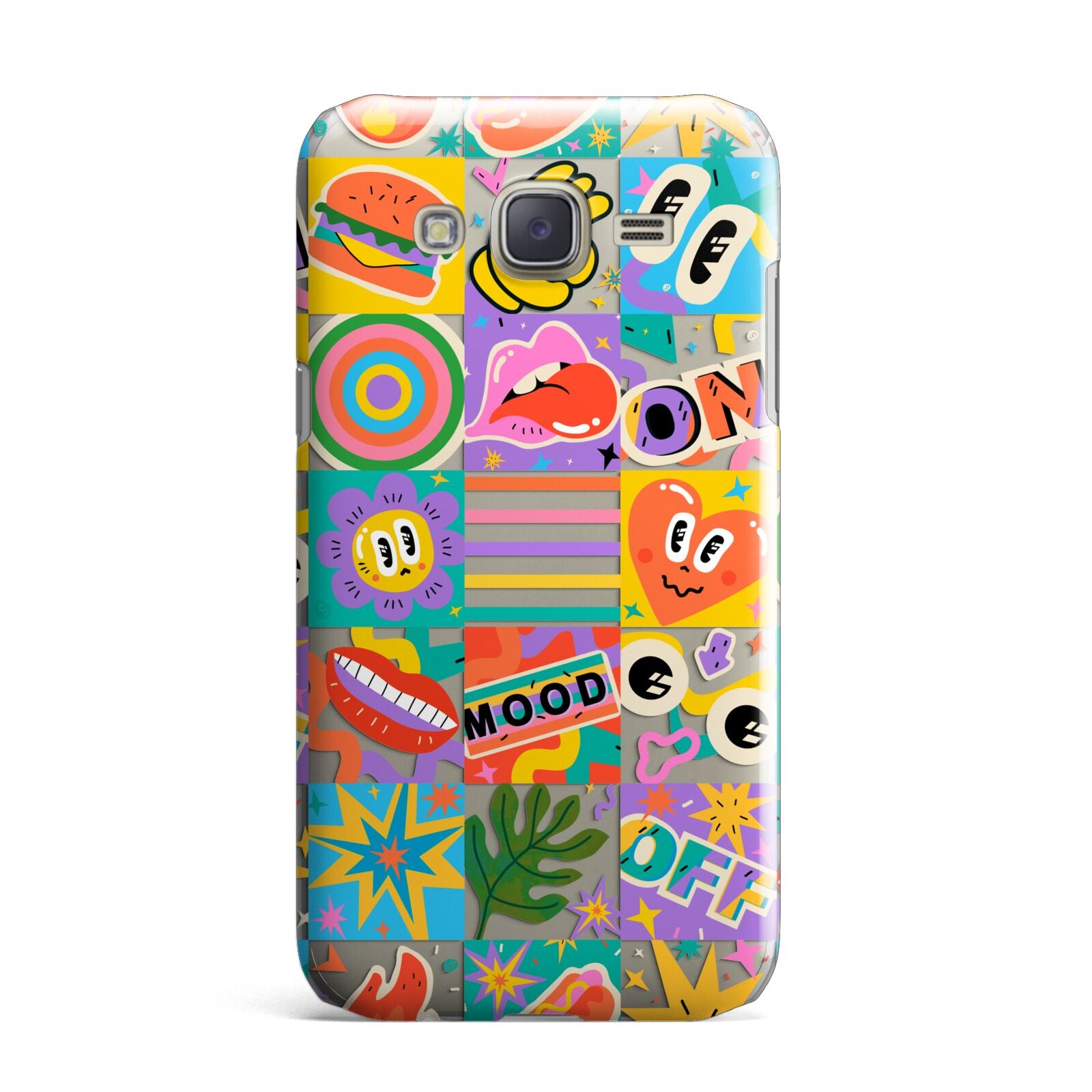 Sticker Grid Samsung Galaxy J7 Case