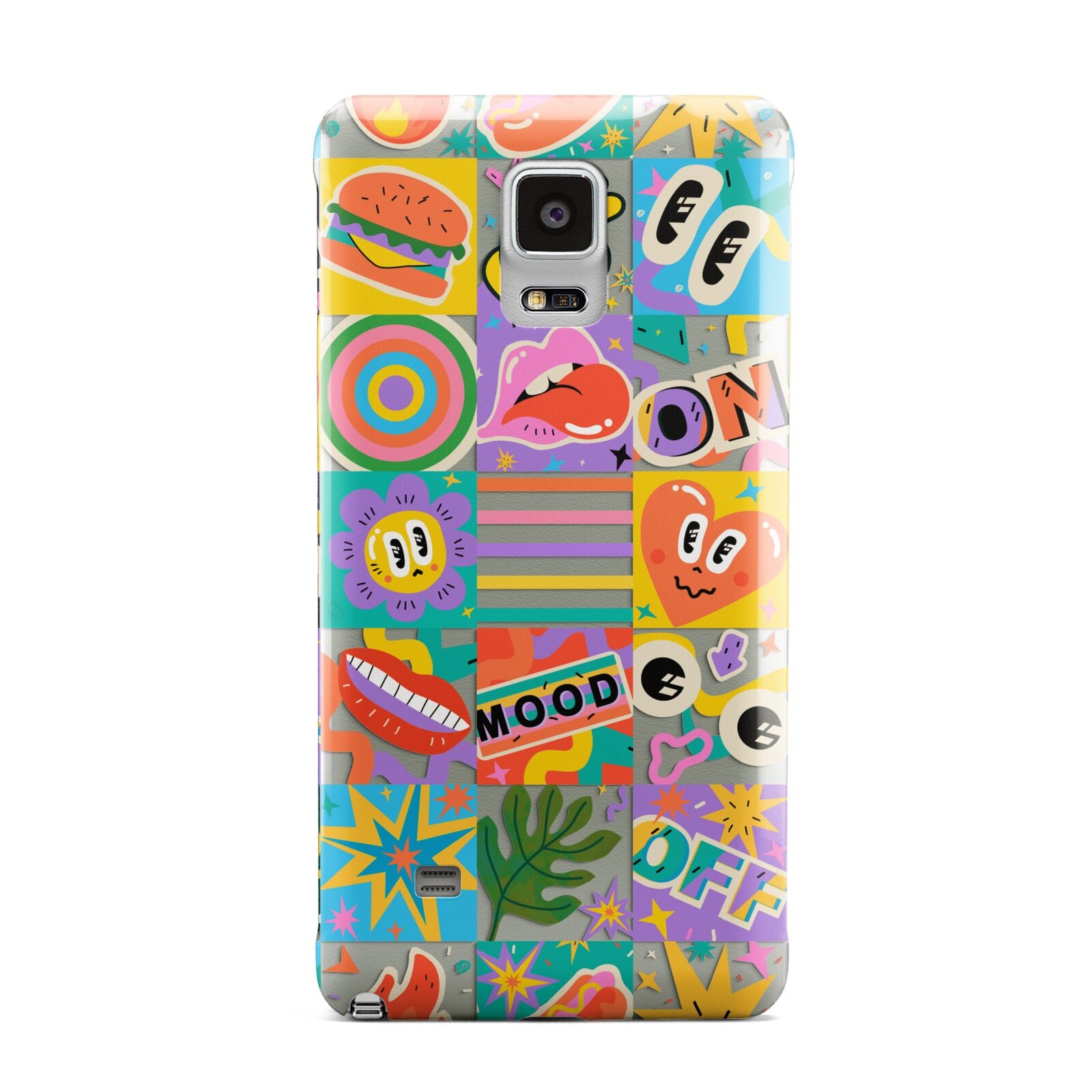 Sticker Grid Samsung Galaxy Note 4 Case