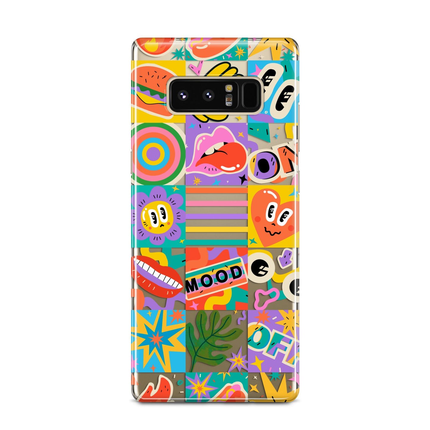 Sticker Grid Samsung Galaxy Note 8 Case