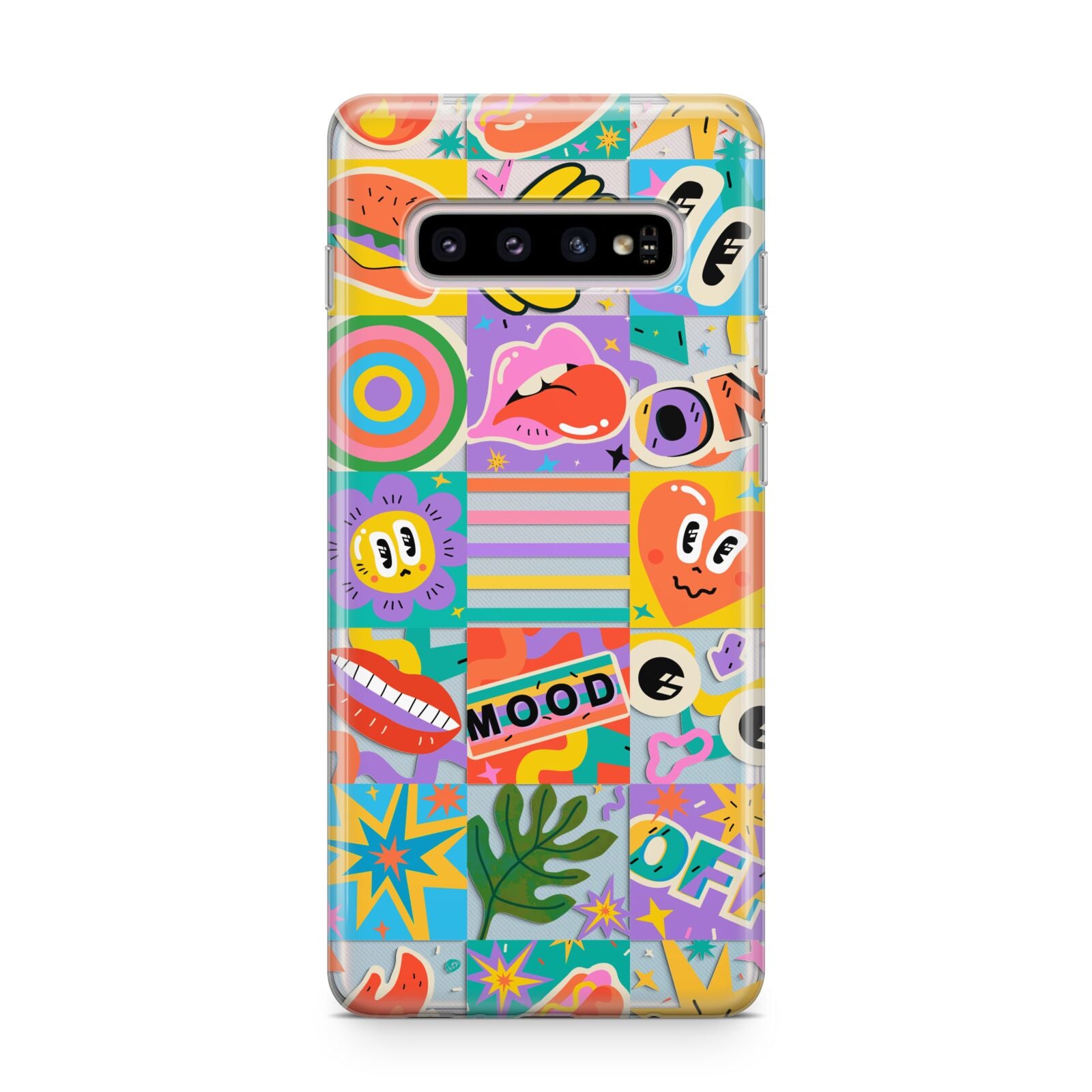 Sticker Grid Samsung Galaxy S10 Plus Case